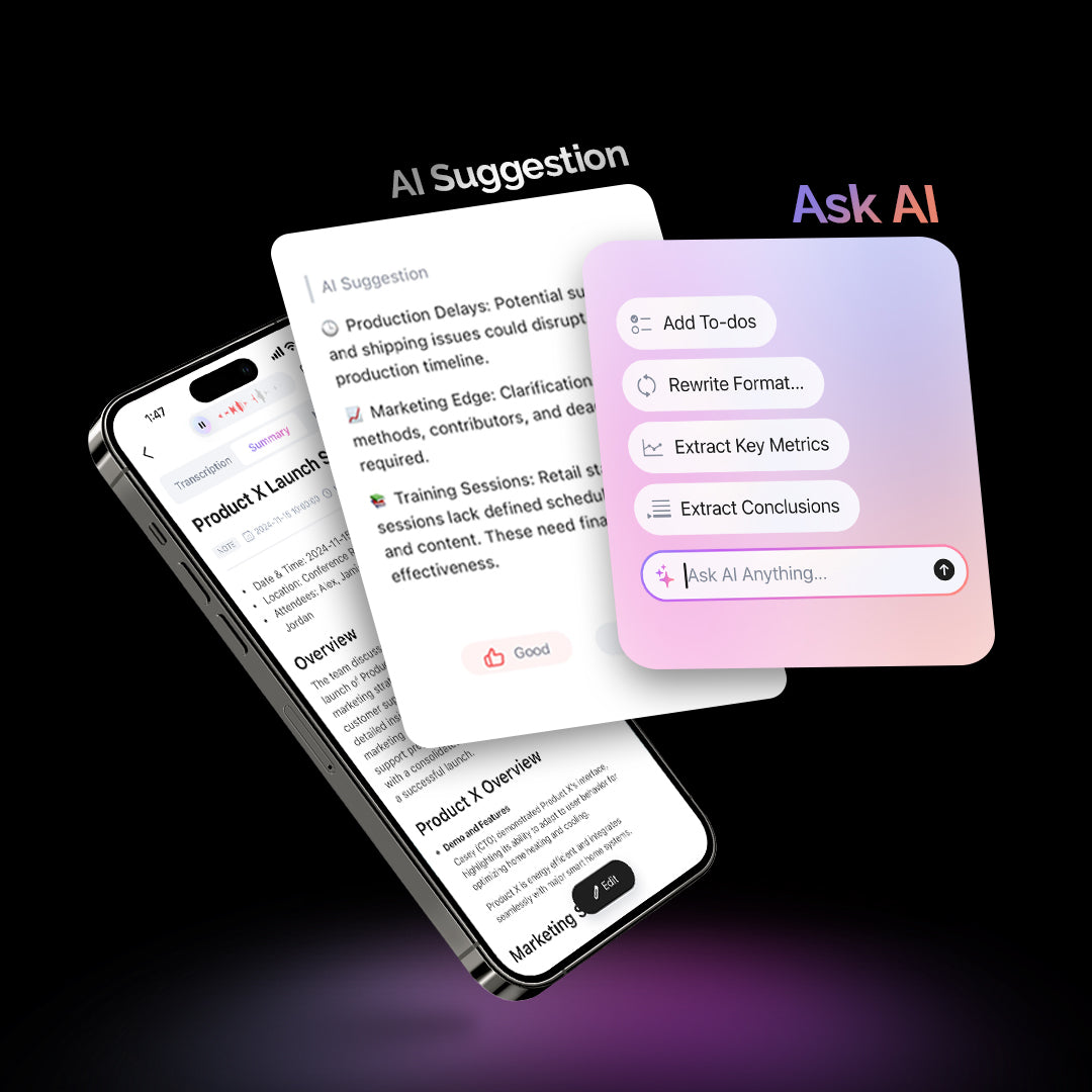 Your PLAUD AI is getting better—Introducing Ask AI & AI Suggestion